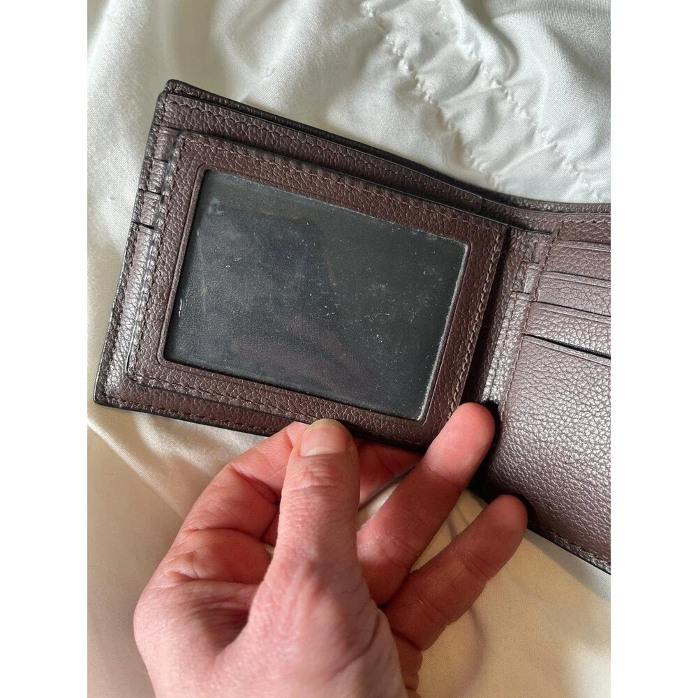 Coach Men's 3-in-1 Leather Billfold Wallet with Removable ID/Card insert